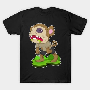 Monkey Halloween Zombie T-Shirt